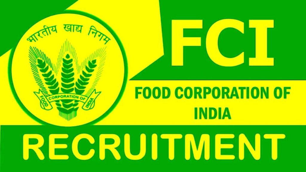 FCI GOVT JOB APPLY NOW 